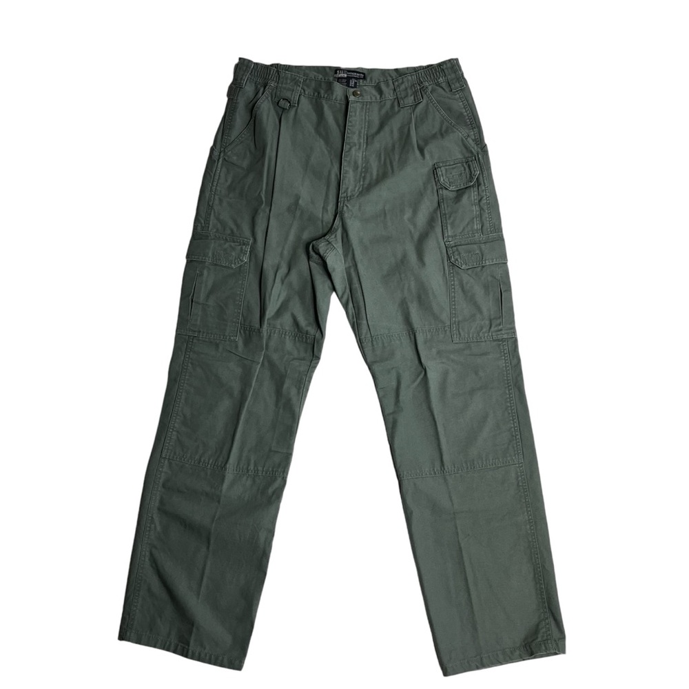 5.11 Tactical Series Mens Cotton Green Utility Cargo Pants Style 74251 36x32